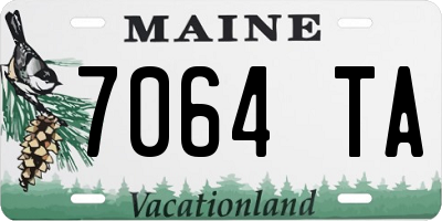 ME license plate 7064TA