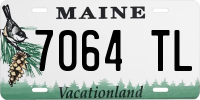 ME license plate 7064TL