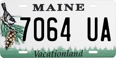 ME license plate 7064UA