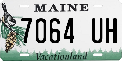 ME license plate 7064UH