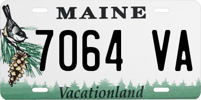 ME license plate 7064VA