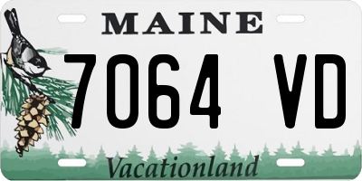 ME license plate 7064VD