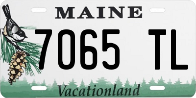 ME license plate 7065TL