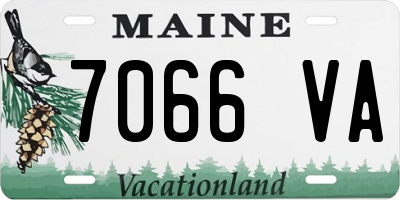 ME license plate 7066VA