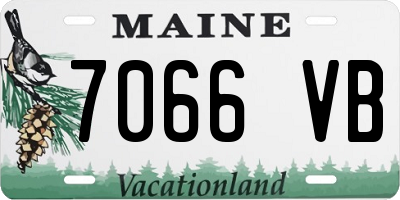 ME license plate 7066VB