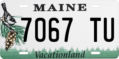 ME license plate 7067TU