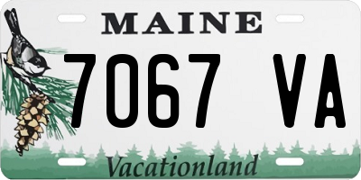 ME license plate 7067VA