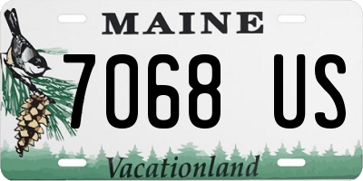 ME license plate 7068US
