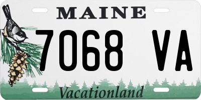 ME license plate 7068VA