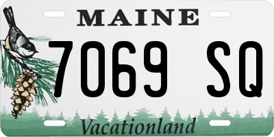 ME license plate 7069SQ