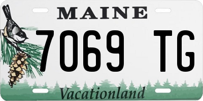ME license plate 7069TG