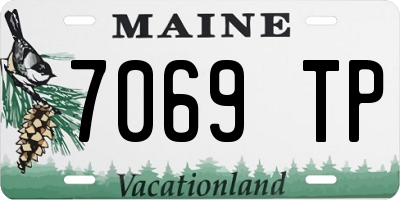 ME license plate 7069TP