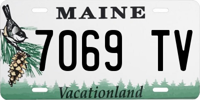 ME license plate 7069TV