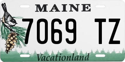 ME license plate 7069TZ