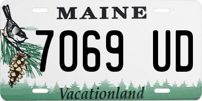 ME license plate 7069UD