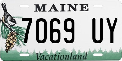 ME license plate 7069UY