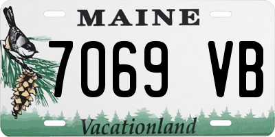 ME license plate 7069VB