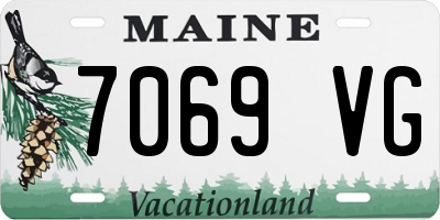 ME license plate 7069VG