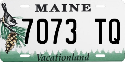 ME license plate 7073TQ