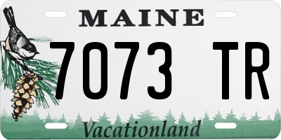 ME license plate 7073TR