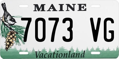 ME license plate 7073VG