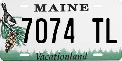 ME license plate 7074TL
