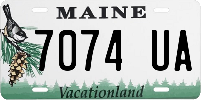 ME license plate 7074UA