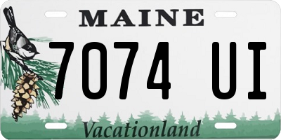 ME license plate 7074UI