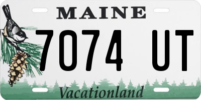 ME license plate 7074UT