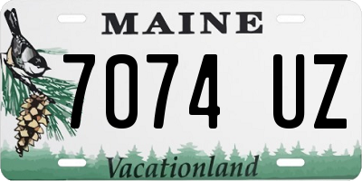 ME license plate 7074UZ