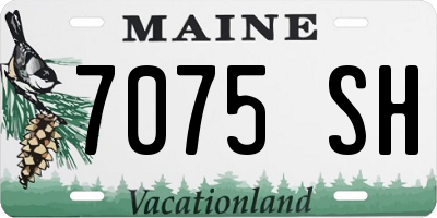 ME license plate 7075SH