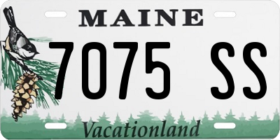 ME license plate 7075SS