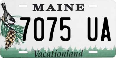 ME license plate 7075UA