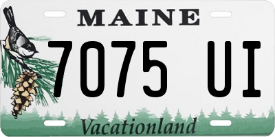ME license plate 7075UI