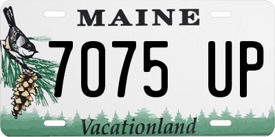 ME license plate 7075UP