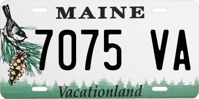 ME license plate 7075VA