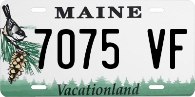 ME license plate 7075VF