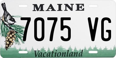 ME license plate 7075VG