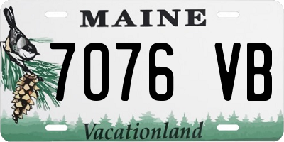ME license plate 7076VB