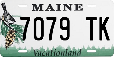 ME license plate 7079TK