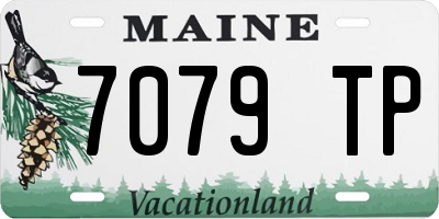 ME license plate 7079TP