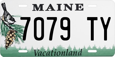 ME license plate 7079TY