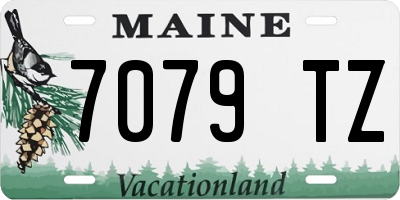 ME license plate 7079TZ