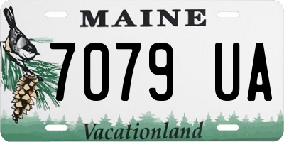 ME license plate 7079UA