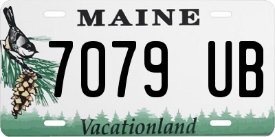 ME license plate 7079UB