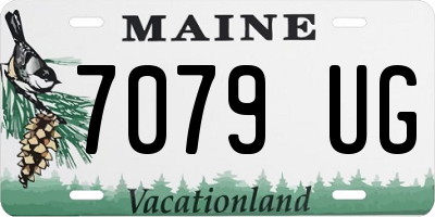 ME license plate 7079UG