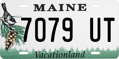 ME license plate 7079UT