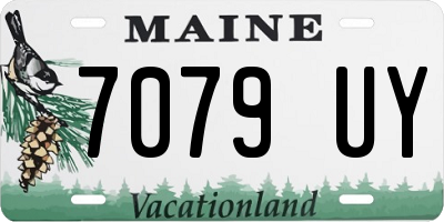 ME license plate 7079UY