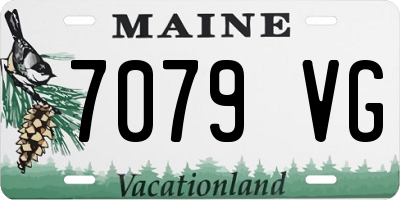 ME license plate 7079VG