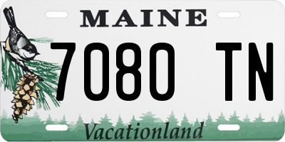 ME license plate 7080TN